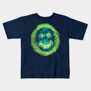 Cute Furry Monster Smiley Face Kids T-Shirt